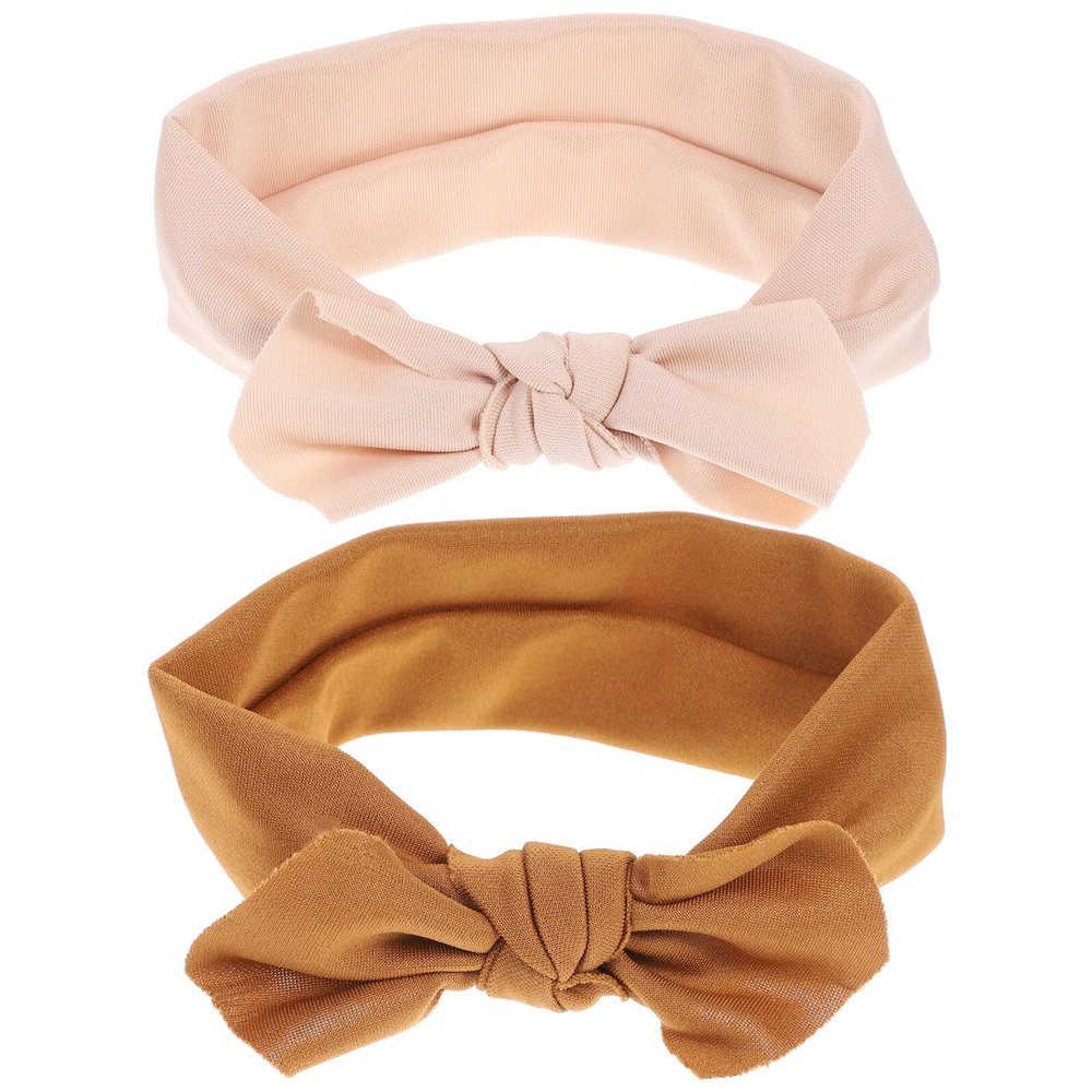 WEKAMOS 2-Piece Baby Headband Set with Large Bow