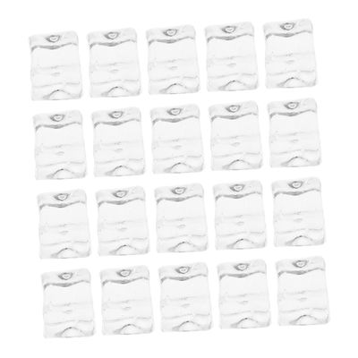 VILLCASE 100 Clear Reusable Plastic Ice Cubes for Drinks, Cocktails, and Food Photography