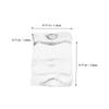 VILLCASE 100 Clear Reusable Plastic Ice Cubes for Drinks, Cocktails, and Food Photography view 2