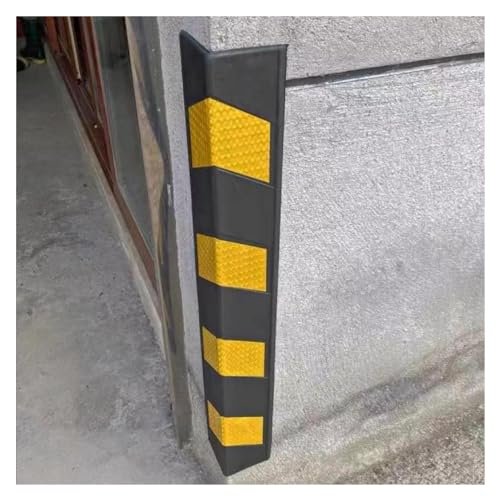 L-Shaped Corner Guard with Reflective Strips for Garage and Parking Wall Protection