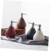 ULTECHNOVO Empty Ceramic Pump Bottle, Refillable Dispenser for Lotion, Shampoo, Liquid Soap and Hand Soap, White view 4