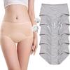VZXATYOP Women's High-Waisted Pelvic Floor Support Underwear, Cotton-Like Leakproof Briefs, Light Incontinence Protection, Gray, 5-Pack, Large view 1