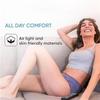 VZXATYOP Women's High-Waisted Pelvic Floor Support Underwear, Cotton-Like Leakproof Briefs, Light Incontinence Protection, Gray, 5-Pack, Large view 3