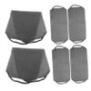 WOONEKY 6-Piece Nylon Exfoliating Towels with Long Back Straps view 1
