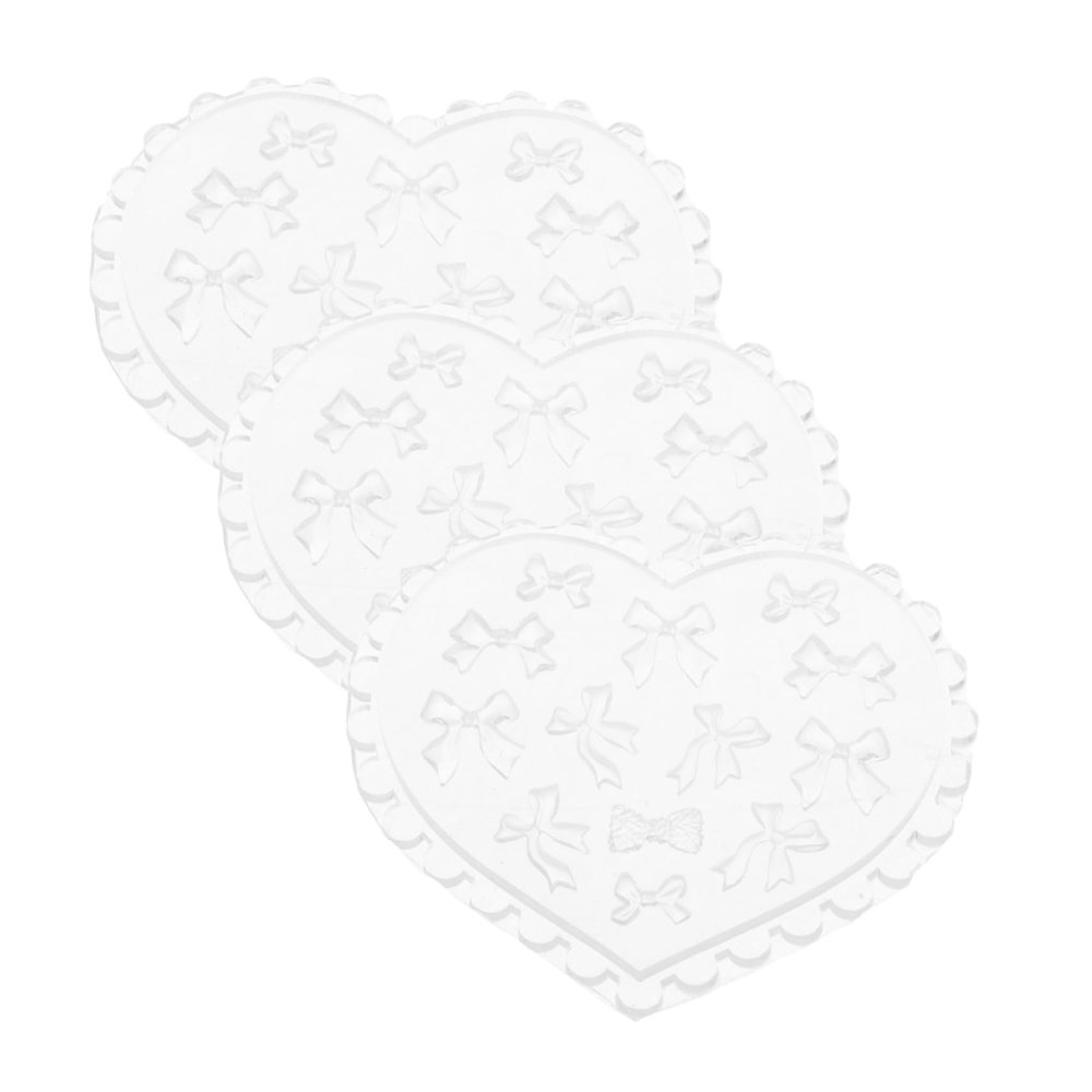 Zerodeko 3-Piece Silicone Nail Art Molds with 3D Bow Design