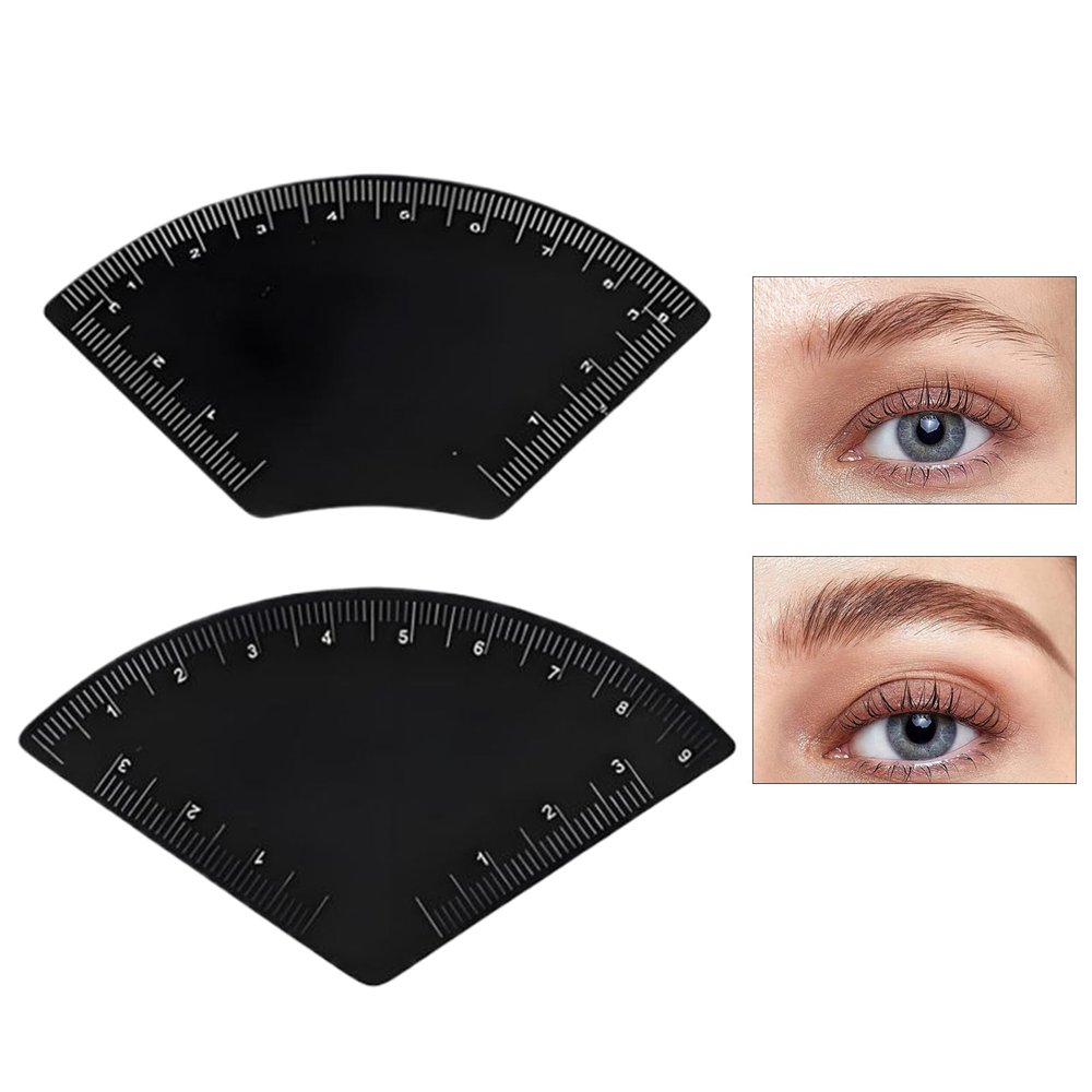 Eyebrow Mapping Ruler, 2 Pieces, Precision Easy Mapping