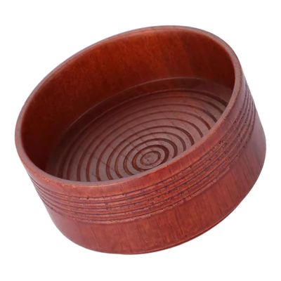 DECOMELODY Vintage Oak Wood Shaving Soap Bowl for Men