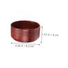 DECOMELODY Vintage Oak Wood Shaving Soap Bowl for Men view 2
