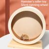 Mllepjdh Natural Wood Hamster Exercise Wheel view 4
