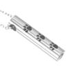 VICASKY Cat Cremation Memorial Urn Necklace, Titanium Steel, Silver-Colored view 1