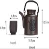 HDICUHNANU Handmade Chinese Yixing Clay Tea Set with Teapot and 4 Cups view 2
