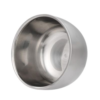 Mobestech Stainless Steel Razor Brush Stand Set with Bowl, Silver