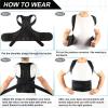IWENZHKPA Back Brace Posture Corrector with Adjustable Full Lumbar Support (XL) view 3