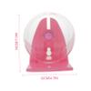 Happyyami Small Transparent Acrylic Hamster Wheel with Stand, Quiet and Durable, for Hamsters, Gerbils, Guinea Pigs and Other Small Animals view 2