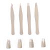 Alipis 4-Piece Stainless Steel Eyebrow Tweezer Set with Mini Eyebrow Clips view 2