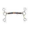 SYUULCOI Horse Snaffle Bit, Stainless Steel and Brass, 145 mm view 1