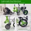Lightweight Rear-Leg Dog Wheelchair, Adjustable Pet Rehabilitation Cart (X-Small) view 2