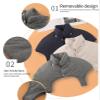 FUELIX Sleeveless Winter Thermal Shoulder Warmer and Support, Double Shoulder Wrap, for Home and Office, D/XL view 3