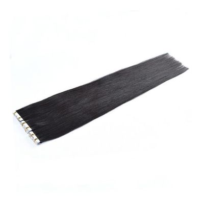 Black Tape-In Human Hair Extensions for Women, 65 cm