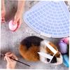 KOMBIUDA Triangular Plastic Rabbit Litter Box with Removable Grate view 3