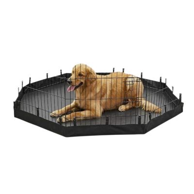 Indoor Cat Fence, 120 cm Dog Playpen for Training, Waterproof Oxford Fabric Cover, Soft Washable Surface, Multi-Layer Absorbent Structure