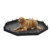 Indoor Cat Fence, 120 cm Dog Playpen for Training, Waterproof Oxford Fabric Cover, Soft Washable Surface, Multi-Layer Absorbent Structure view 1