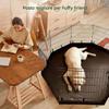 Indoor Cat Fence, 120 cm Dog Playpen for Training, Waterproof Oxford Fabric Cover, Soft Washable Surface, Multi-Layer Absorbent Structure view 2
