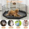 Indoor Cat Fence, 120 cm Dog Playpen for Training, Waterproof Oxford Fabric Cover, Soft Washable Surface, Multi-Layer Absorbent Structure view 4