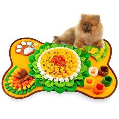 Snuffle Mat for Dogs and Cats - Bone Shaped, Washable Training Mat 63 x 67CM