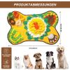 Snuffle Mat for Dogs and Cats - Bone Shaped, Washable Training Mat 63 x 67CM view 2