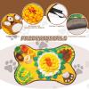 Snuffle Mat for Dogs and Cats - Bone Shaped, Washable Training Mat 63 x 67CM view 3