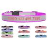 Reflective Customizable Dog Collar | 5 Sizes | Name Embroidery | Adjustable Nylon Buckle Collar | Suitable for All Dogs | Purple view 1