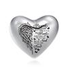 AIWENXI Pet Ash Memorial Urn, Mini Winged Heart Cremation Keepsake Urn, Stainless Steel view 2