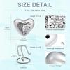 AIWENXI Pet Ash Memorial Urn, Mini Winged Heart Cremation Keepsake Urn, Stainless Steel view 3