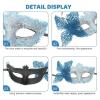 Side Masquerade Mask, Half-Face Eye Mask for Parties (Yellow) view 4