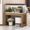 QUEMZAR Aquarium Stand/Cabinet, 120 x 50, High Load Capacity, for Turtle Tanks and Reptile Terrariums, Anthracite, 80 x 50 x 50 cm view 1
