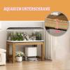 QUEMZAR Aquarium Stand, Aquarium Cabinet 120 x 50, High Load Capacity, Stand for Turtle Tanks and Reptile Terrariums, Brown Wood Color, 90 x 30 x 50 cm view 3