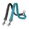 Shock-Absorbing Reflective Dual Dog Leash for Medium and Large Breeds view 1