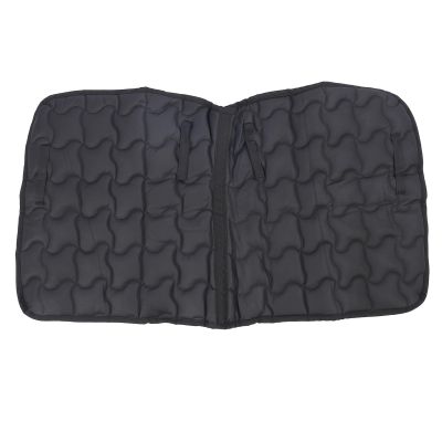 Breathable Black PU Leather Horse Saddle Pad