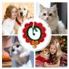 Navidea Christmas Pet Scarf, Festive Knitted Collar view 4