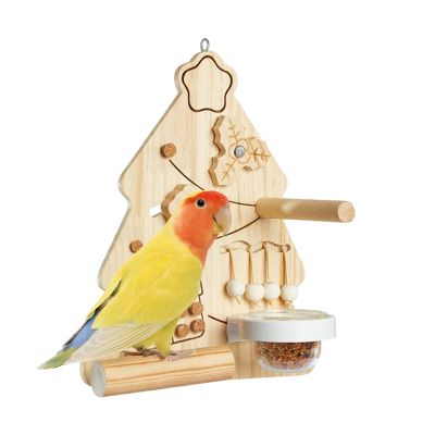 Bird Toy Christmas Tree Chew Toy for Budgies and Medium-Sized Parrots