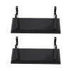 HUSHUI Acrylic Razor Holder Stand, 10 x 4 x 4.5 cm, Black view 3