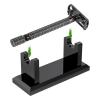 HUSHUI Acrylic Razor Holder Stand, 10 x 4 x 4.5 cm, Black view 4