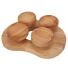 VBESTLIFE Wooden Sauna Headrest with Rotating Disc, Oak Sauna Pillow for Neck and Shoulder Pain Relief view 1