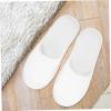 Zerodeko Guest Slippers, 5 Pairs, Fabric, Open Toe, White view 2