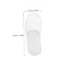 Zerodeko Guest Slippers, 5 Pairs, Fabric, Open Toe, White view 3