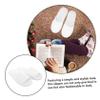 Zerodeko Guest Slippers, 5 Pairs, Fabric, Open Toe, White view 4