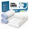 Toilet Liners with Absorbent Pads, 60 Count view 1