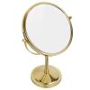 KEYQEEN Freestanding Cosmetic Mirror, 360° Rotating, Double-Sided 1x/10x Magnifying Mirror with Stand, Gold, 8 Inch view 4
