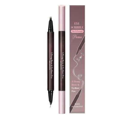 Waterproof 2-in-1 Eyebrow Pencil and Eyeliner for Women and Girls
